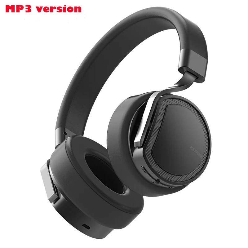 Black MP3 vers PLEXTONE BT270 bluetooth гарнитура Беспроводные наушники MP3 музыка спортивные стерео наушники с микрофоном для голосовых наушников - Цвет: Black MP3 vers