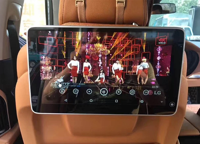 Android 7,1 8 ядерный Автомобильный подголовник монитор 1920*1080 12,5 дюймов HD 1080P 2.5D ультратонкий сенсорный экран wifi Bluetooth USB SD HDMI FM