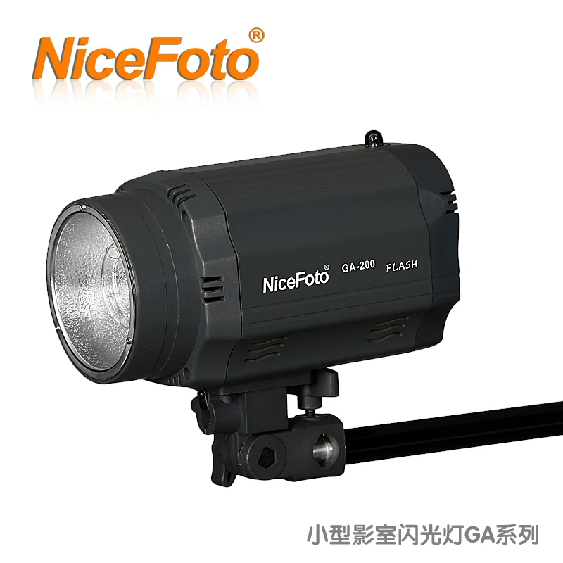 NiceFoto маленькая студийная вспышка ga 200w лампа освещение для фотосъемки комплект