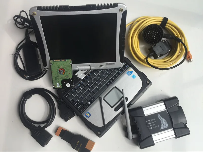 Mb Star Sd Подключение c4 для Bmw Icom Next Wifi 2 в 1 ноутбук Toughbook CF19 программное обеспечение Hdd