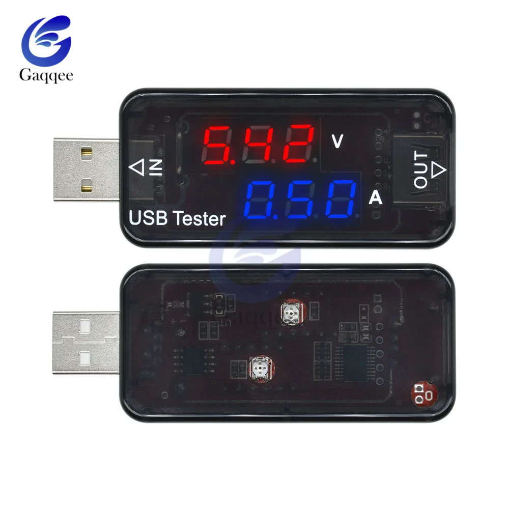 Цифровой диагностический детектор напряжения двойной USB порт зарядное