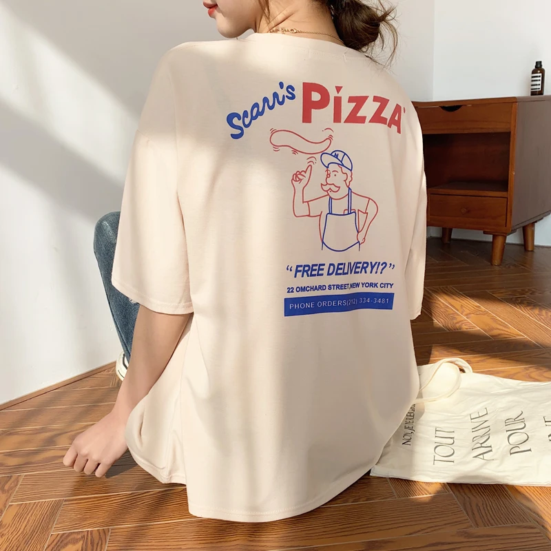 Женская футболка с коротким рукавом топы и тройники новинка 2019 года Весенняя