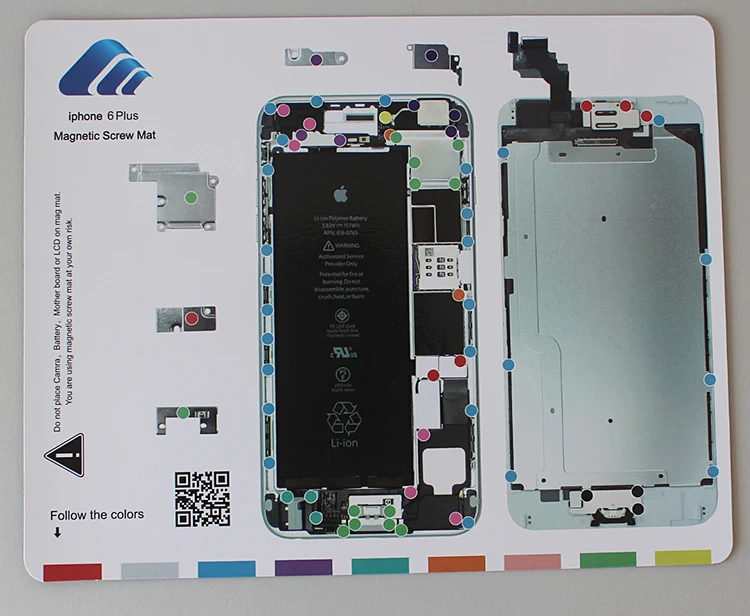 Магнитный коврик для винтов 8 шт. контактная площадка под винт инструмент ремонта