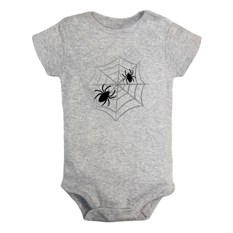 

Fairy Tail Guild Symbol Halloween Party Spider web Design Newborn Baby Boys Girls Outfits Jumpsuit Print Infant Bodysuit Clothes