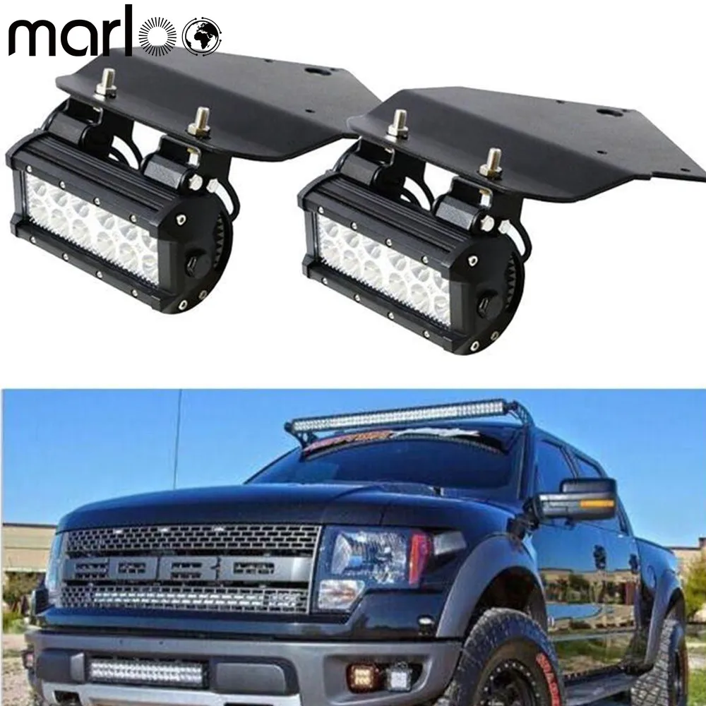 Luces LED antiniebla para parachoques delantero de coche, Kit de luces con soportes de montaje, 36W, para Ford F150, SVT, Raptor, camión 2010, 2011, 2012, 2013, 2014