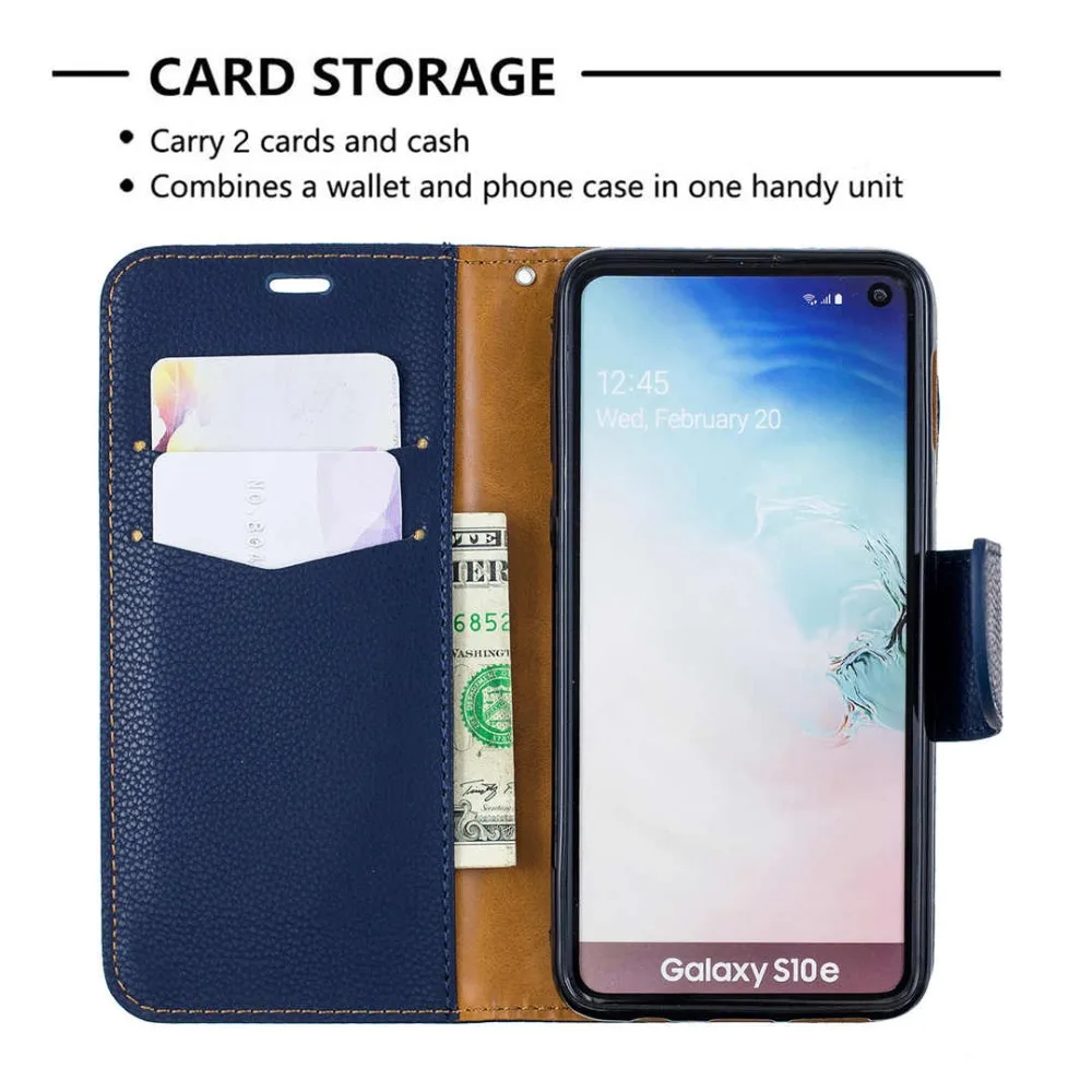 Кожаный чехол кошелек с откидной крышкой для Samsung Galaxy S10E S10 S9 Plus M30 M20 M10 A70 A50 A40 A30 A20