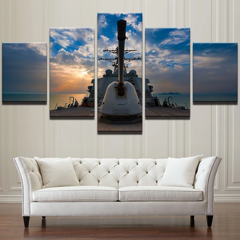 HD Художественная печать на холсте Абстрактная живопись Декор стены гостиной 5