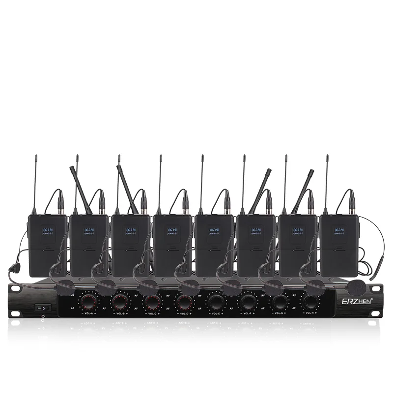 Беспроводной SystemX-8600 профессиональный микрофон 8 каналов VHF профессиональный 8 ручной микрофон для сцены караоке беспроводной микрофон