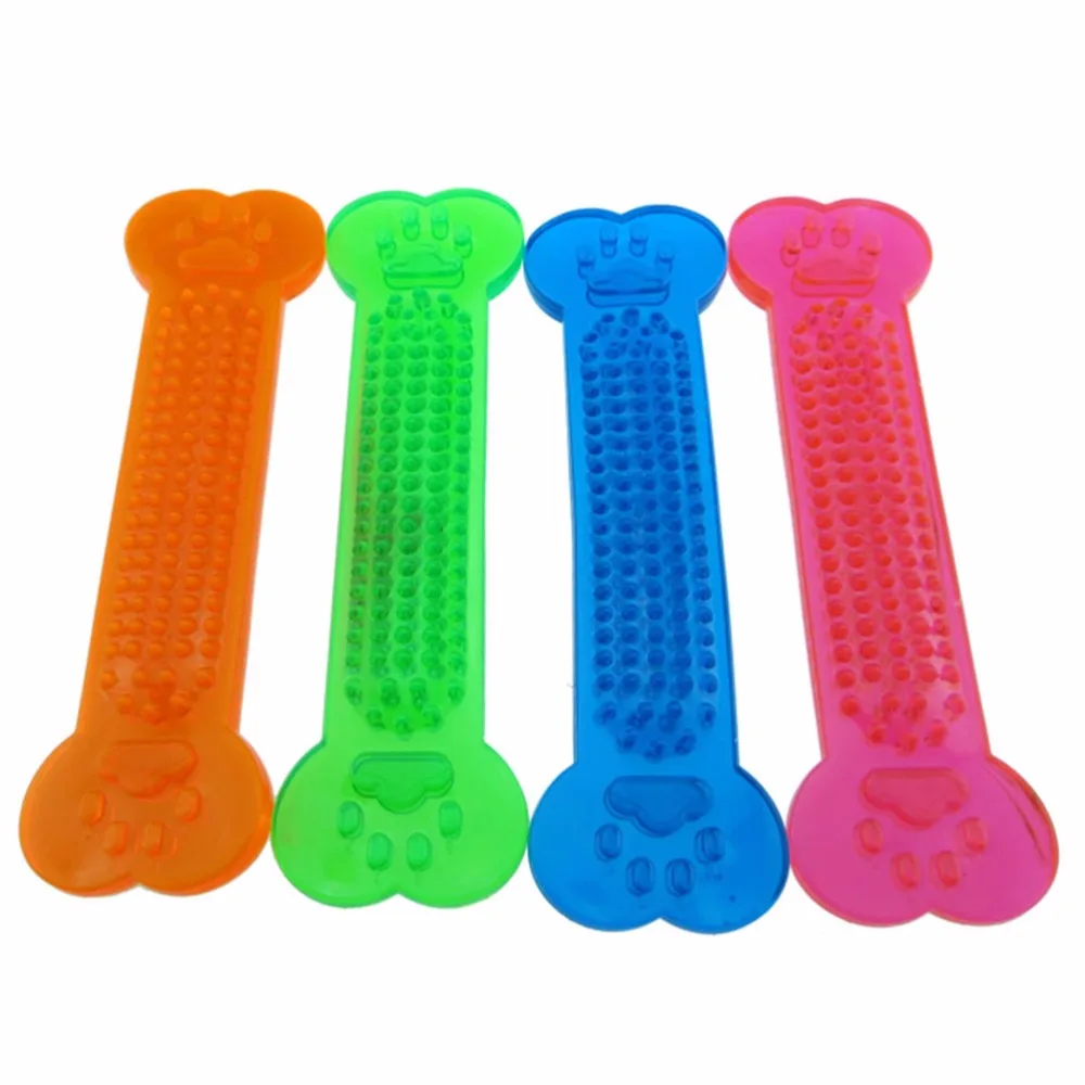 1Pcs Pet Dog Chew Toys Puppy Rubber Bone ShapeStick Training Bite Resistant Supplies Random color | Дом и сад