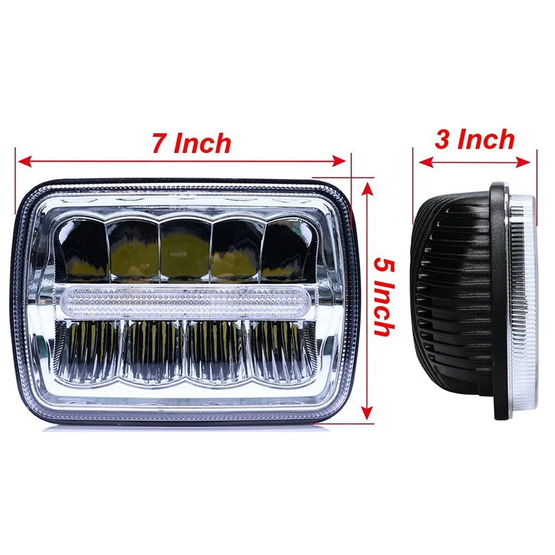 5x7 &quot7x6&quot светодиодный фонарь для Jeep Wrangler YJ Cherokee XJ Comanche MJ upgrade H6014 H6054 H6052|headlights for|car