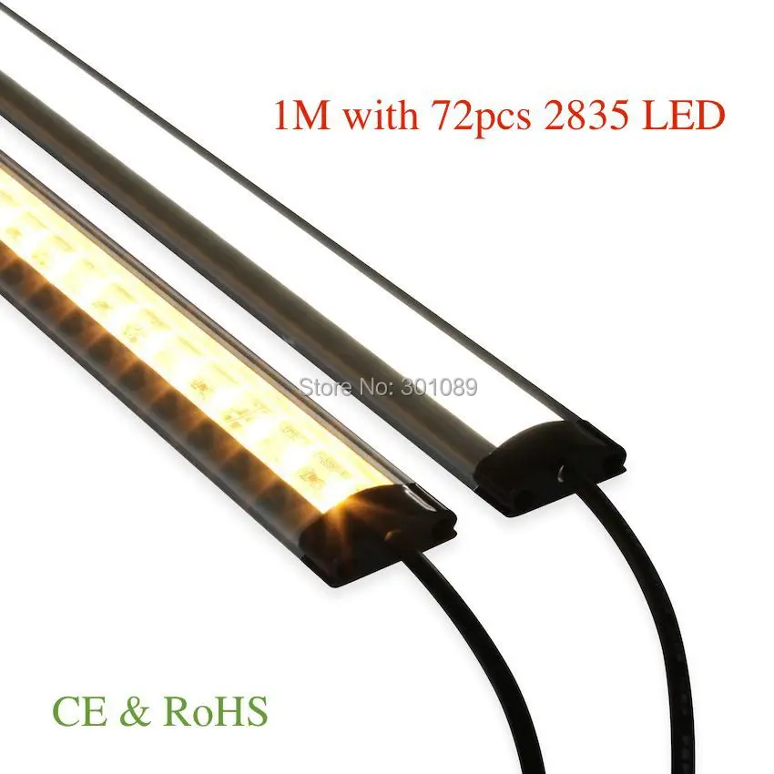 Жесткая светодиодная лента с 72 шт. 2835 smd LED 14 4 Вт/м 12 В Размер: L: 1024xW: 25xH: 9 мм
