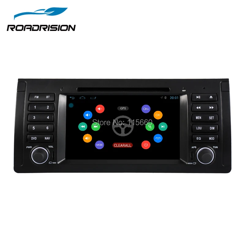 RoadRision 7 &quotAndroid 6 0 Авто DVD GPS навигация для BMW E39/X5/M5/E38/E53 с Bluetooth RDS радио SWC USB SD wifi Canbus |