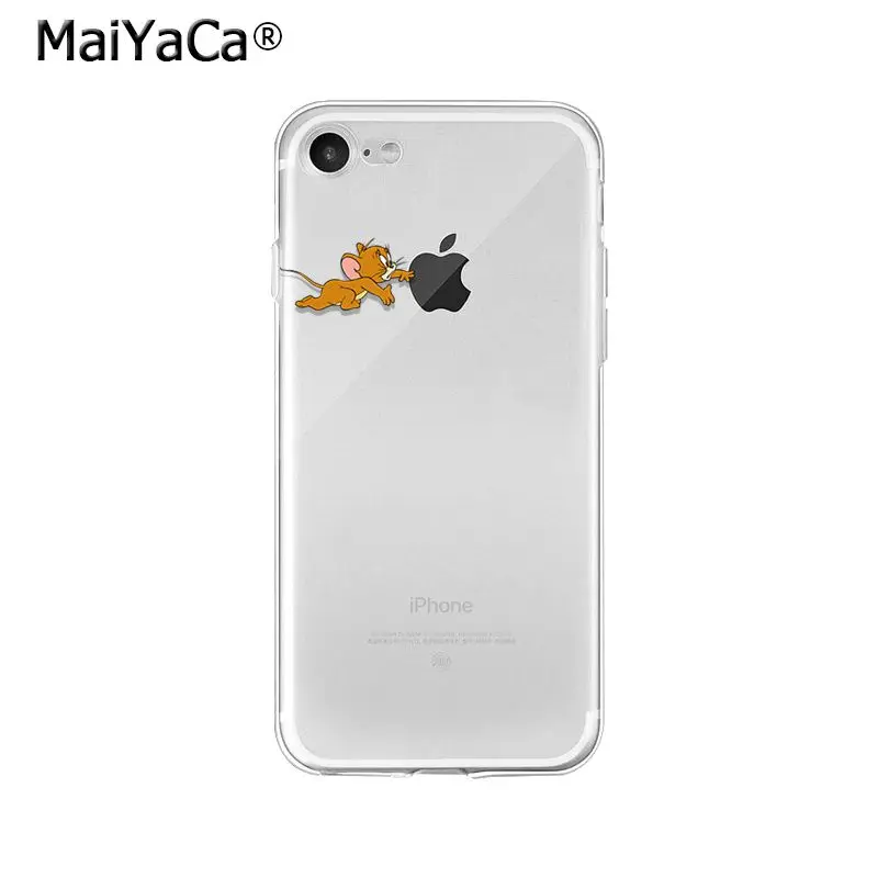 MaiYaCa Том и Джерри ТПУ Мягкий силиконовый чехол для телефона чехол для Apple iPhone 8 7 6 6S Plus X XS MAX 5 5S SE XR мобильных телефонов