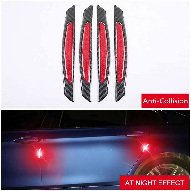 

Car Reflective Tape Warning Mark Anti-collision Trim door edge Guard Accessories Exterior Car Door Stickers DIY