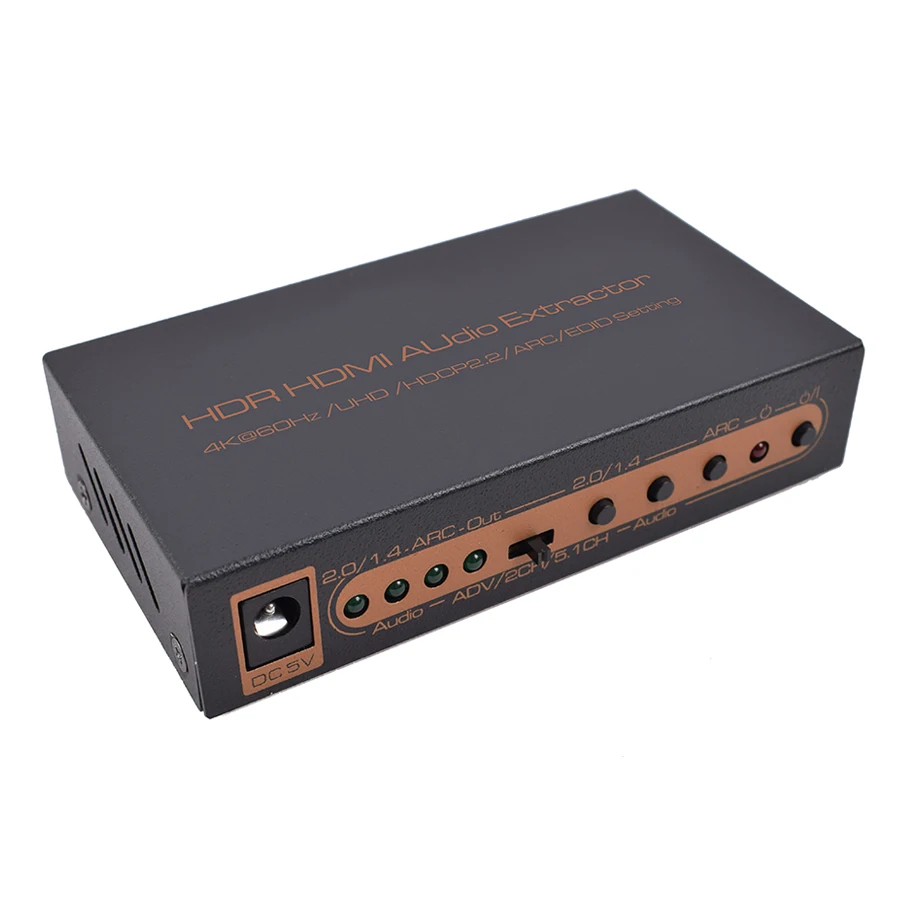 HDR HDMI в SPDIF оптический коаксиальный стерео R/L конвертер HDCP2.2 Full HD 1080P 4K @ 60 Гц ARC 3D