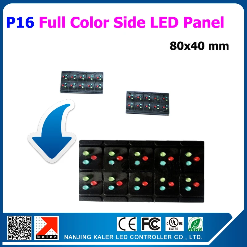 

TEEHO New products 50pcs a lot small size 80*40mm led display panel p16mm full color led panel for led display no need program