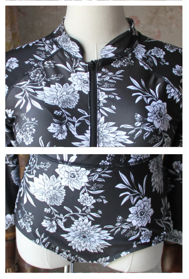 Сексуальный женский купальный слитный купальник одежда для плавания с длинным