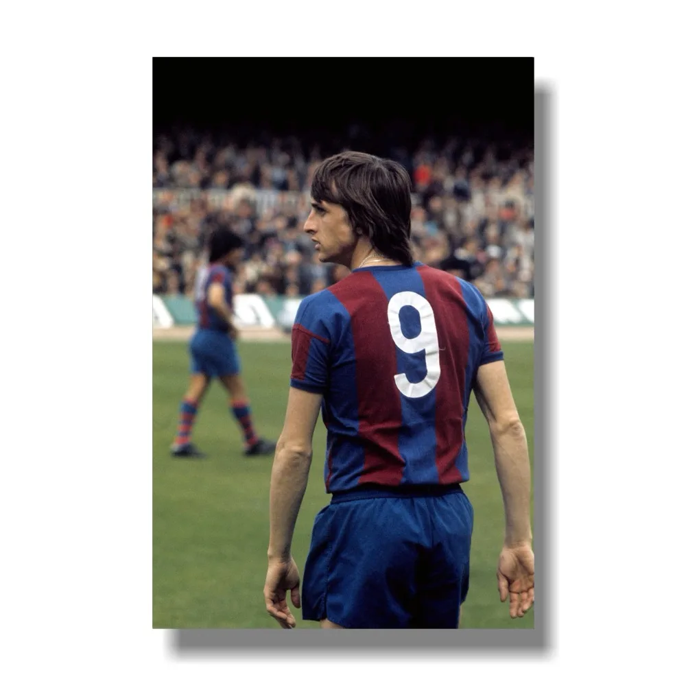 Johan Cruyff футбольная Легенда Искусство Шелковый плакат печать 36x48 дюймов голландский Футбол Звезда Фотографии Декор комнаты
