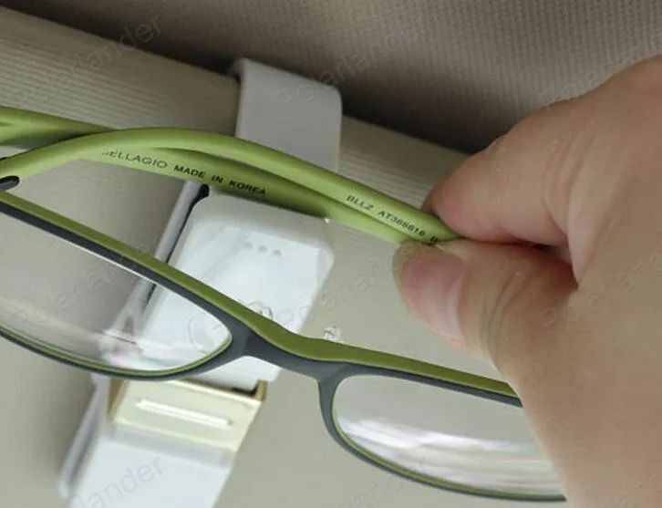 Очки для глаз держатель карточек черный белый автомобильный солнцезащитный