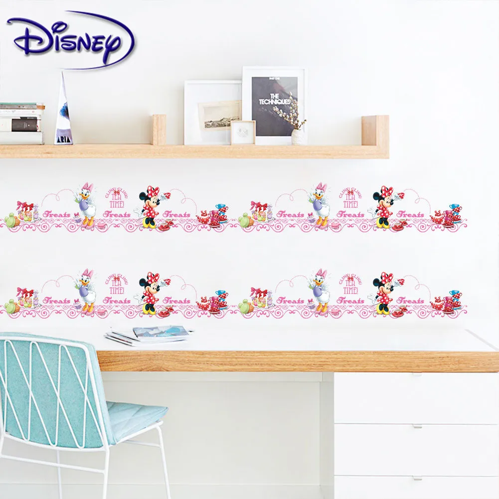 Наклейки Disney Микки и Минни милые экологичные наклейки украшение для детской