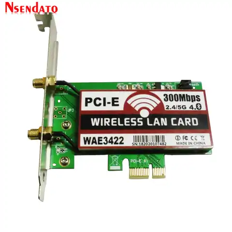 Двухдиапазонная экспресс-карта PCI-e PCI 4,0 Мбит/с, адаптер для Wlan, Wi-Fi, с антенной 2 дБи