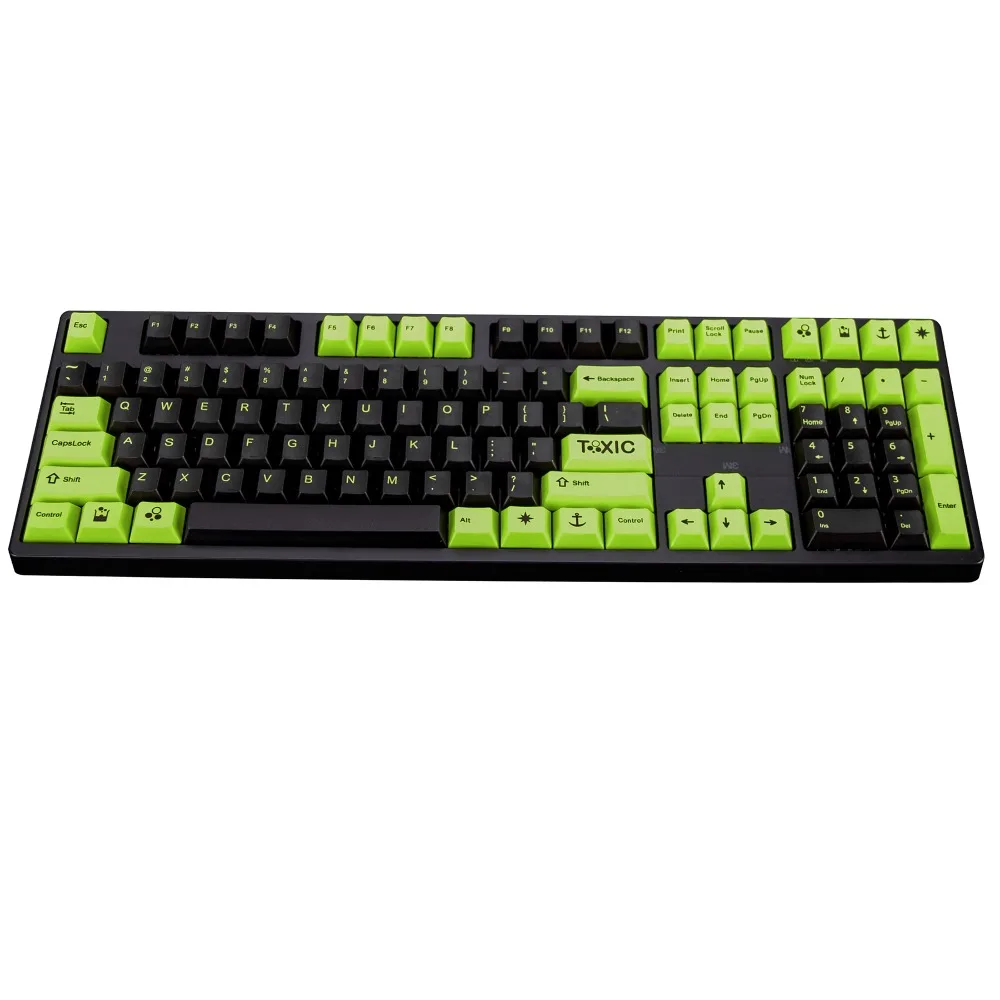 Toxic keycap 108/140 клавиш PBT Вишневый профиль краситель-сублимированный MX Переключатель для механической клавиатуры keycap только keycap