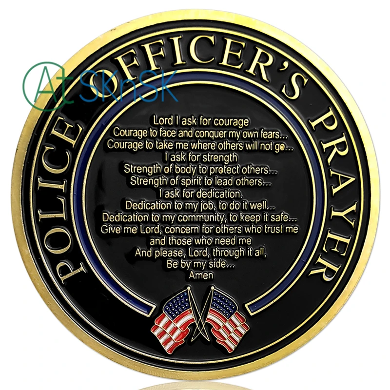 50 шт./лот Saint Michael Patron Of Police Coin|Безвалютные монеты| |