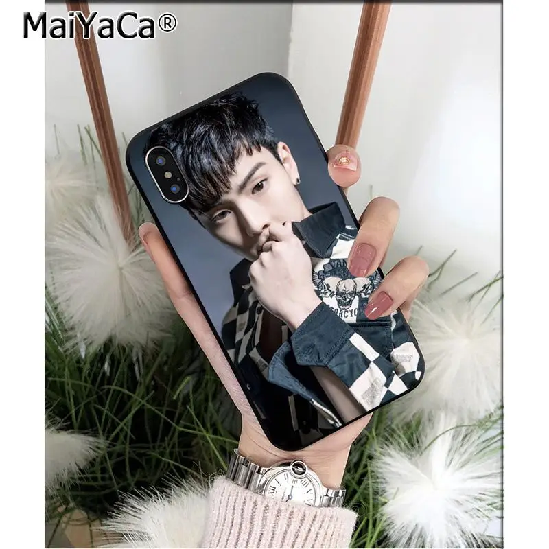 Мягкий черный чехол для телефона MaiYaCa KOPO MONSTA X из ТПУ Apple iPhone 8 7 6 6S Plus XS MAX 5 5S SE XR |