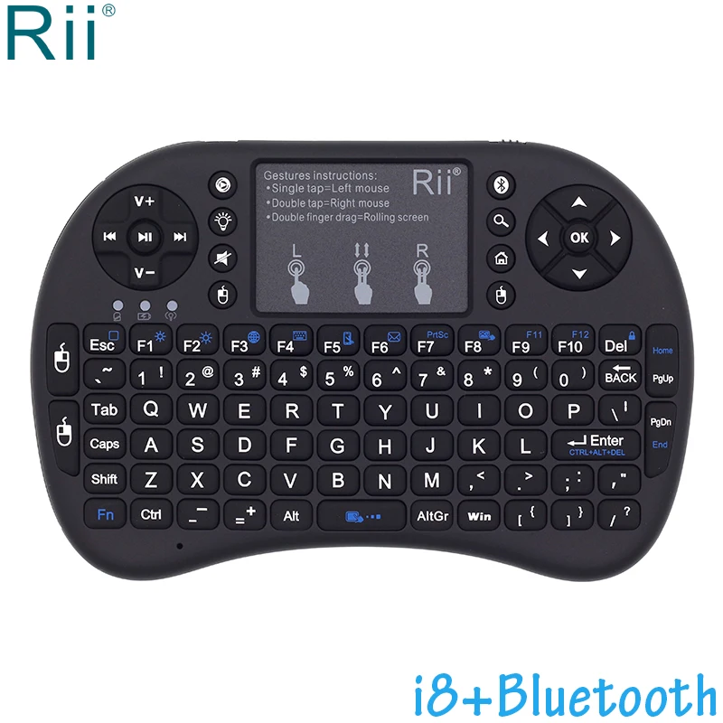 Мини Клавиатура Rii i8 + беспроводная с подсветкой и тачпадом|Клавиатуры| |