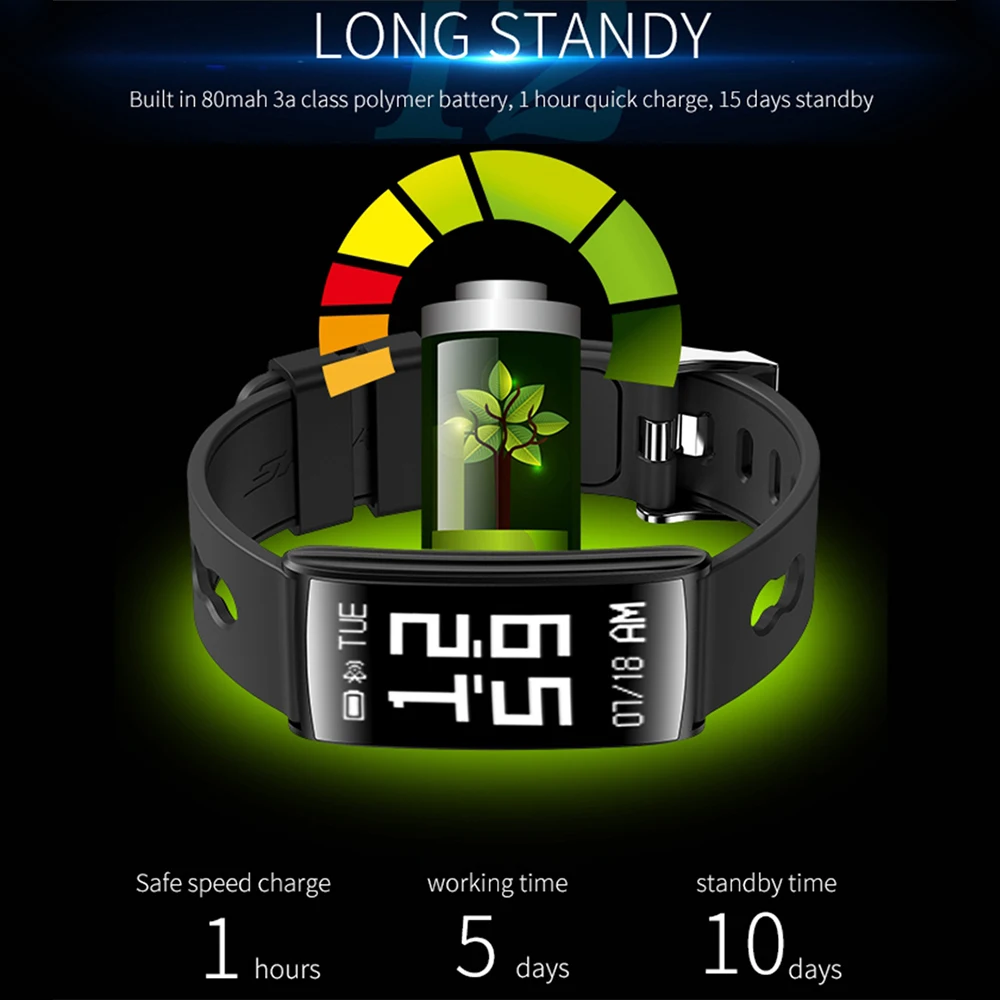ZUCOOR Smart Bracelet Pulsometro Wristband Pulse Band CB07 Pedometer Fitness Monitor Activity Tracker Men's Electronics Devices |