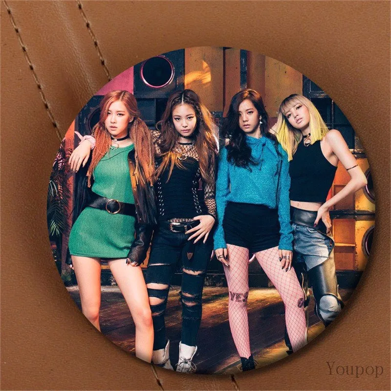 Youpop Kpop Корейская мода черный розовый Blackpink альбом бумбаян брошь, значок на булавке аксессуары для одежды шляпа рюкзак