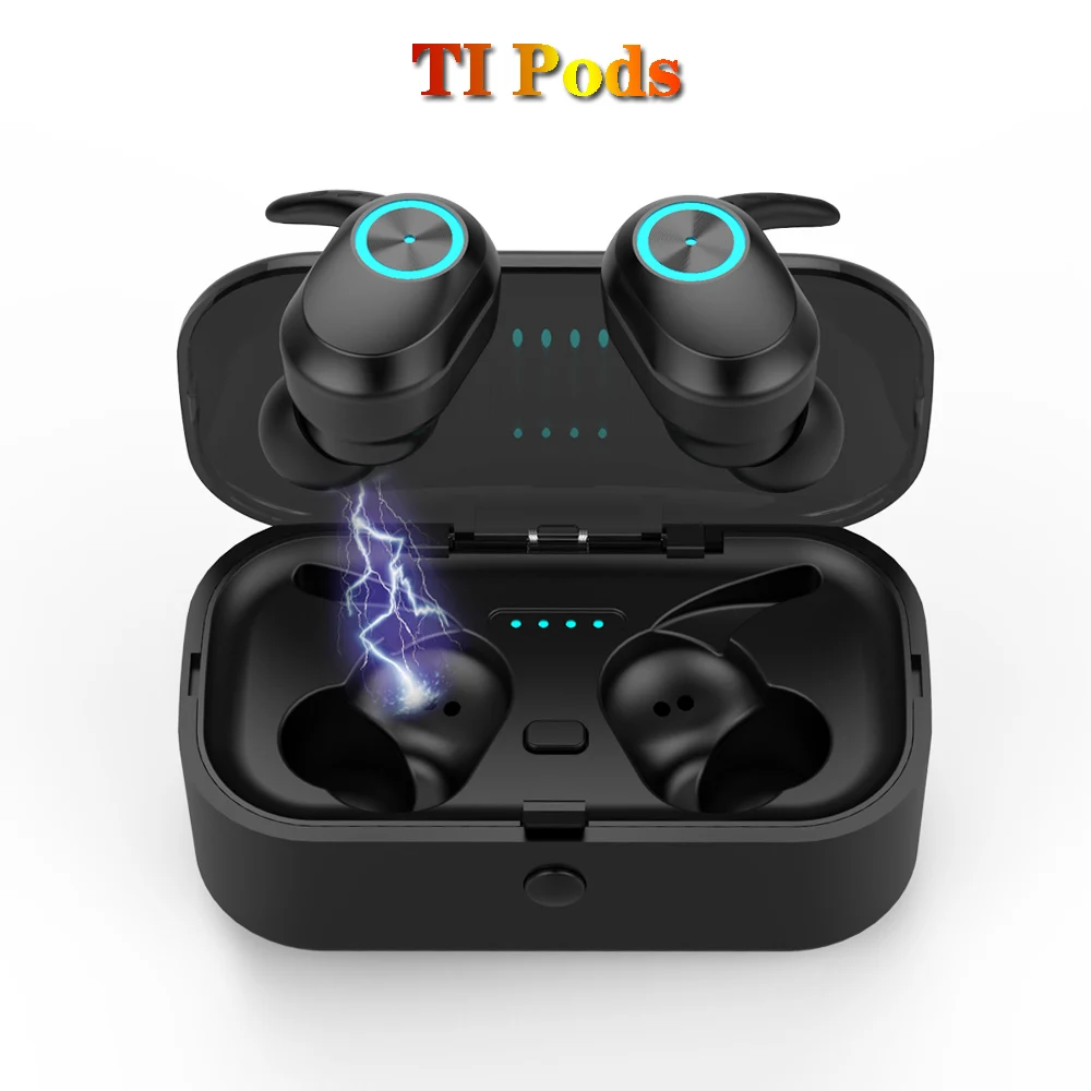 Новый Bluetooth гарнитуры T1 стручки наушники вкладыши TWS с двойной ухо стерео