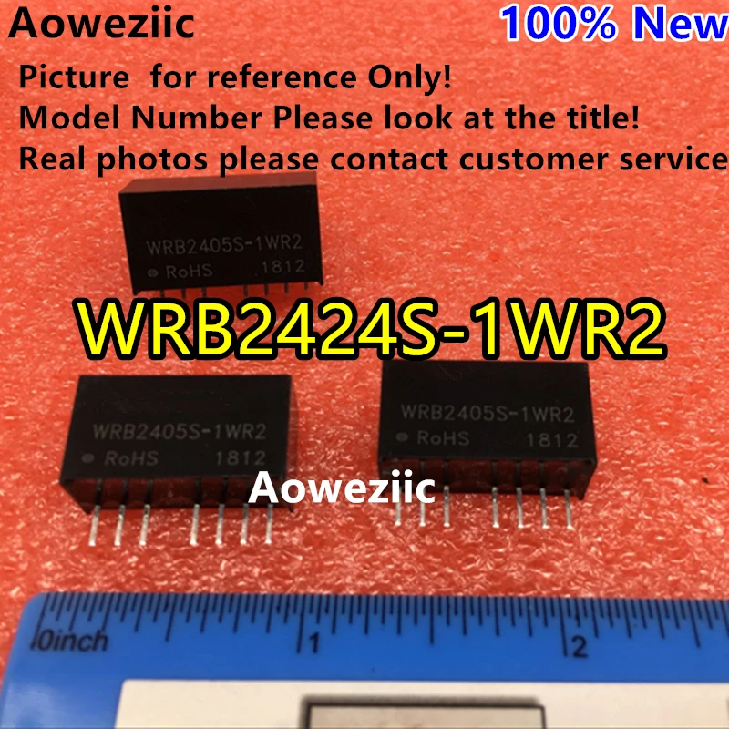 Aoweziic 2 шт./лот WRB2424S 1WR2 1W новый оригинальный SIP7 вход: 18 36 в Регулировка: 24 В 0.04A DC 1.5KV