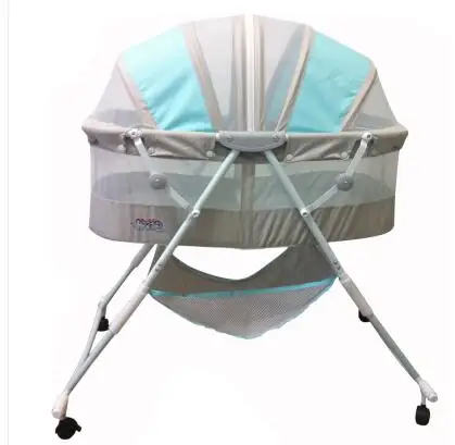 

Baby cradle. Foldable and portable children cradle roller bed
