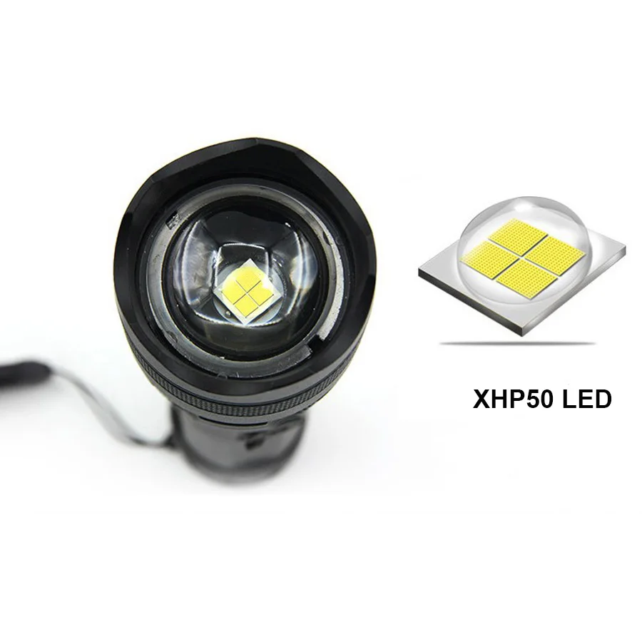 Наружный светодиодный фонарик 18650 Cree XHP50 5 режимов 3000lm фонарь USB зарядка 26650 с