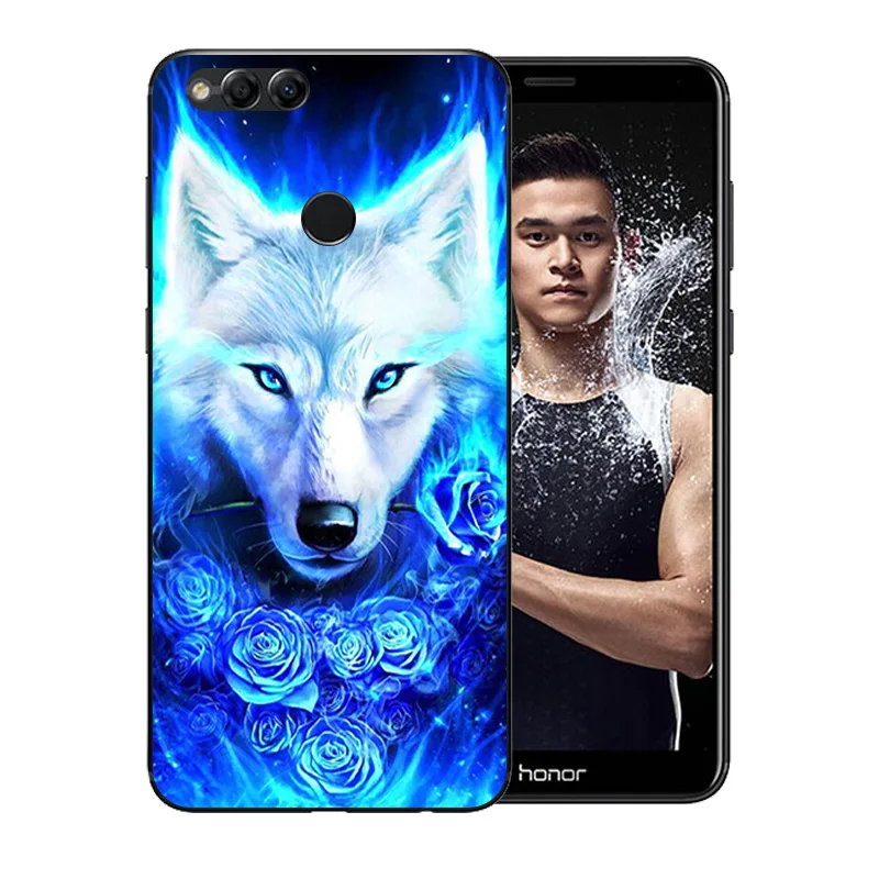 Силиконовый чехол из ТПУ для Huawei Honor 5C 6A 6X 7A Pro 7C 7X 8X 9 телефона Y6 2018 тонкий с