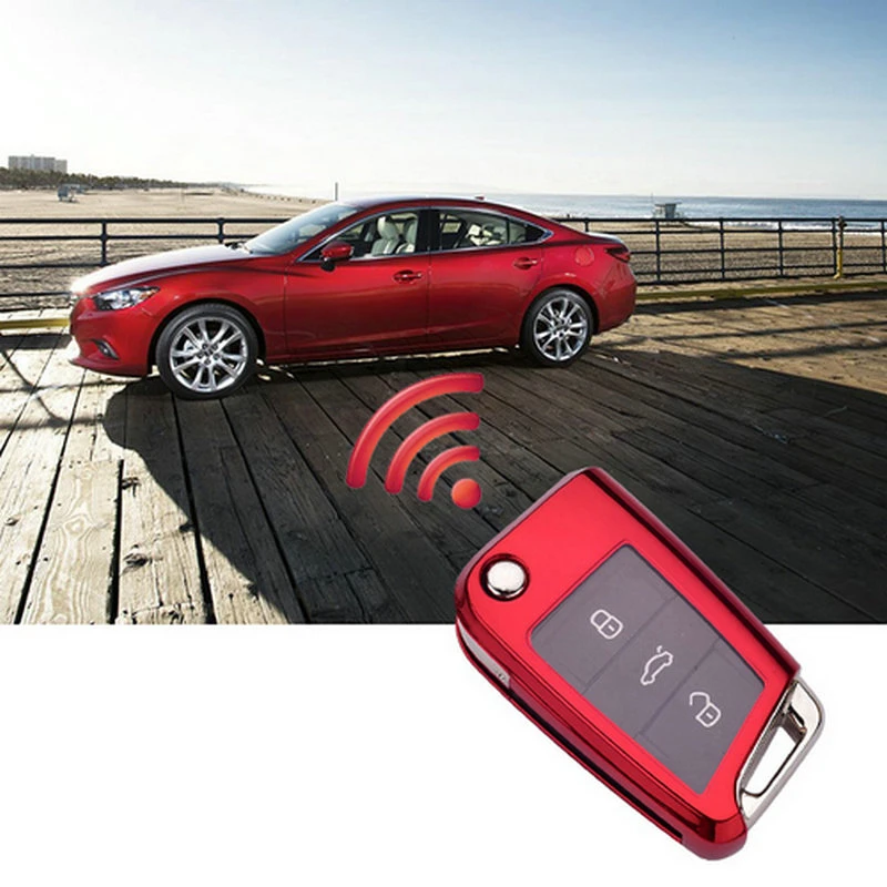 ТПУ чехол для ключей, брелок для VW Polo Golf 7 Tiguan для Skoda Octavia Kodiaq Karoq для сиденья Ateca Leon Ibiza