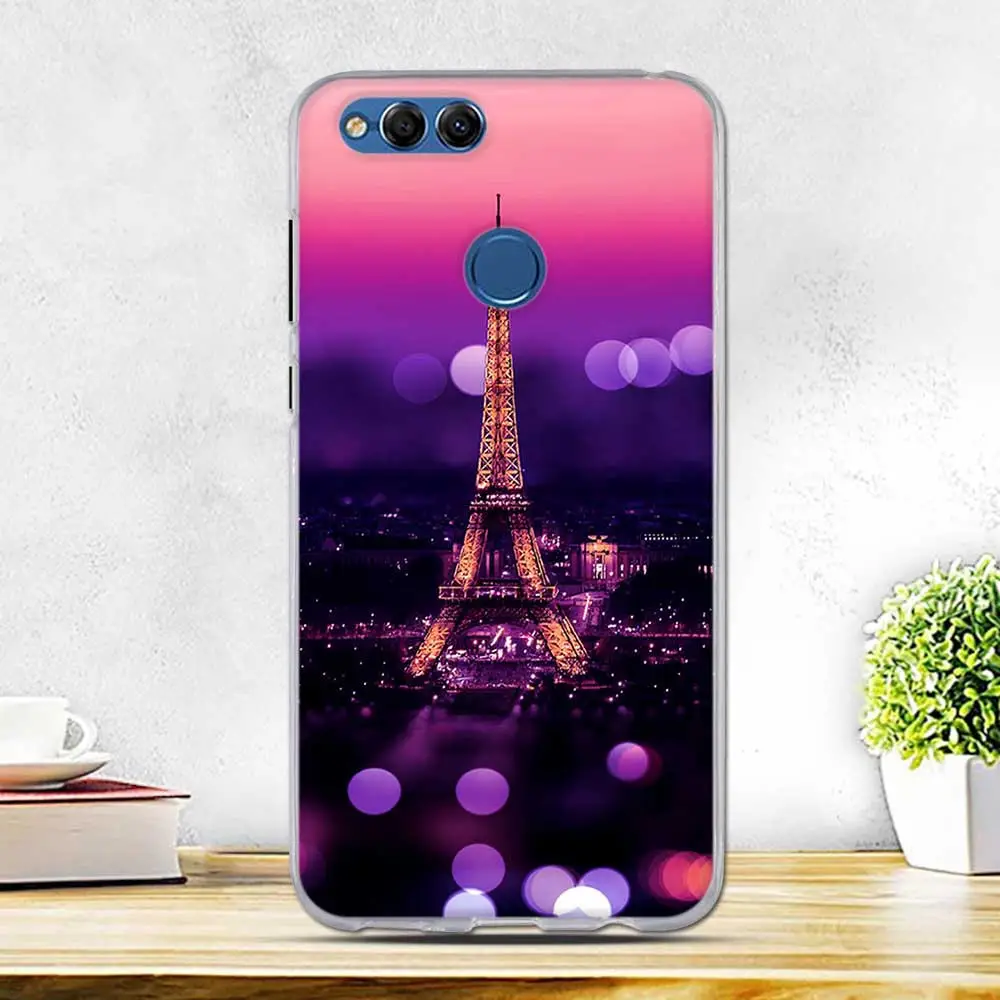 Для huawei Honor 7X Honor 7X 5,93 дюймов Чехол, мягкий силиконовый чехол, чехол для huawei Honor 7 X Honor 7X, защитный чехол для телефона s - Цвет: 2