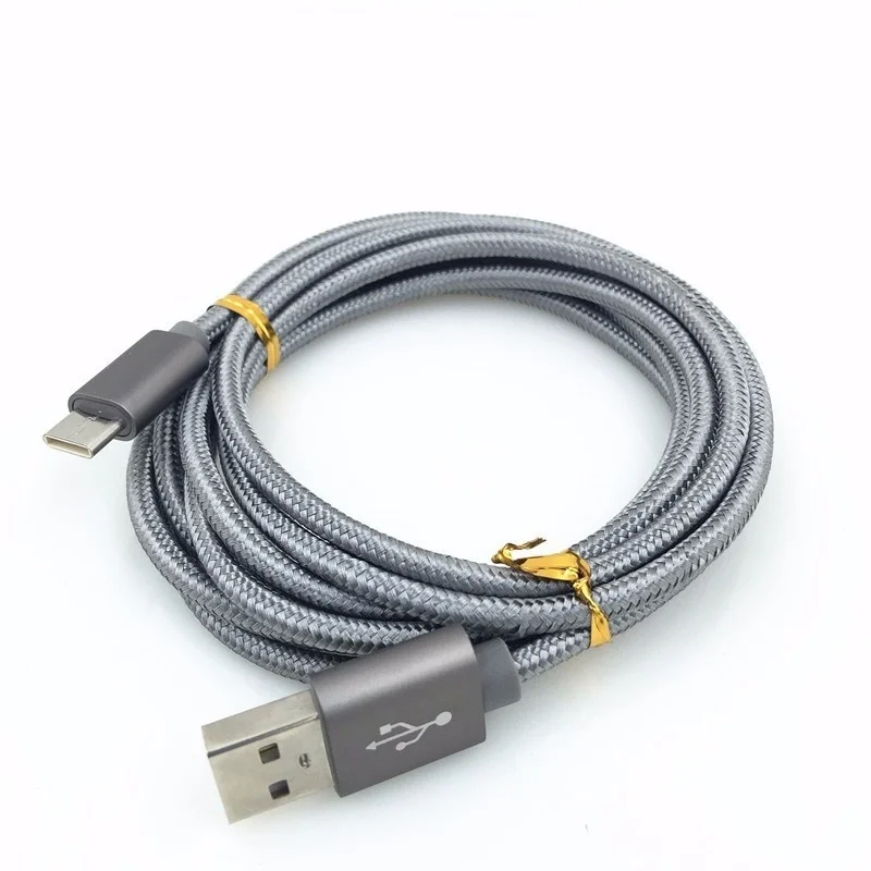 USB Type C нейлоновый кабель для быстрой зарядки и синхронизации данных Letv Samsung Huawei