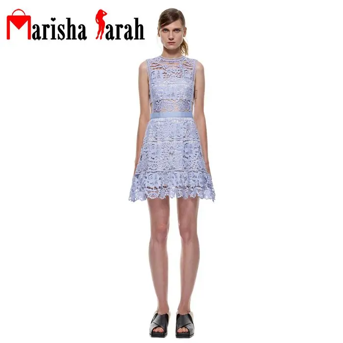 Новый летний dress 2017 высокое качество женщины взлетно посадочной полосы тонкий