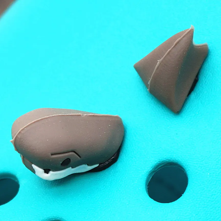 Whale 2 шт набор обуви украшения Новинка милый ПВХ 3D Дельфин КИТ садовая обувь аксессуары КРОК пряжки очаровательные украшения 3D-HT/J02 - Цвет: Whale