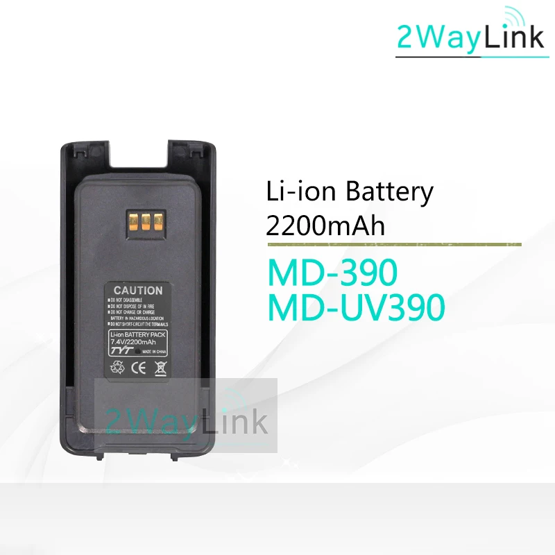 MD 390/MD UV390 аккумулятор TYT MD390 2200 мА/ч литий ионный для 390 DMR Digital Radio аксессуар