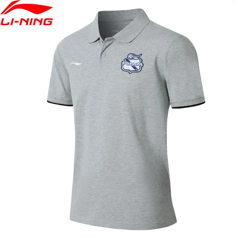 Li-Ning, Мужская Клубная рубашка-поло, повседневная, дышащая, комфортная подкладка, спортивные футболки, топы, APLM133 MTP500