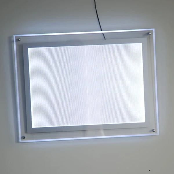 Ресторанная меню доска LED подсветкой акриловый дисплей для плакатов рамки А4