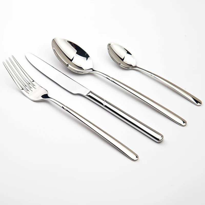 Dinnerware Set Stainless Steel Tableware Spoon Fork Knife Retro Vintage Classic Wedding Western Restaurant Flatware Service 