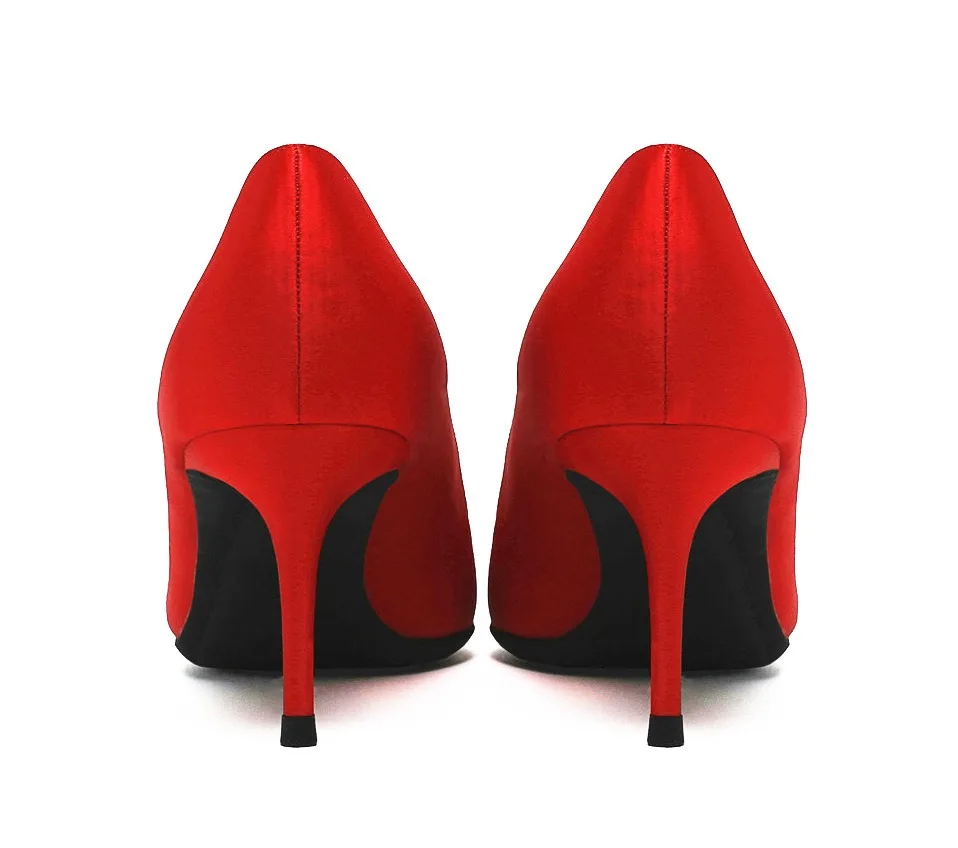 KATELVADI/женские туфли-лодочки женские туфли на шпильке 6,5 см; chaussure femme Talon; черные свадебные туфли на высоком каблуке K-327