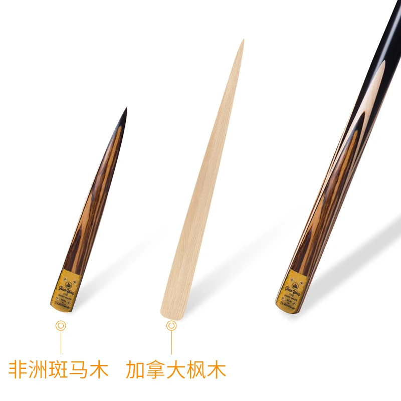 Набор принадлежностей для биллиардного кия черный комплект с маленьким разрезом