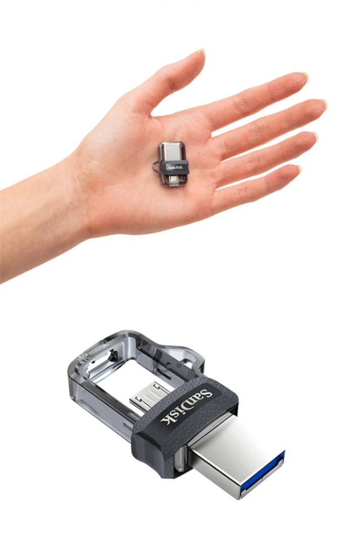 SanDisk флеш-накопитель USB OTG 32 Гб 16 Гб USB 3,0, два мини-накопителя 128 Гб 64 ГБ, флеш-накопители для ПК и смартфонов на базе Android