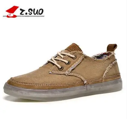 ZSUO ZS16106 Summer breathable male canvas shoes casual sportsskateboarding lacing low-top | Обувь