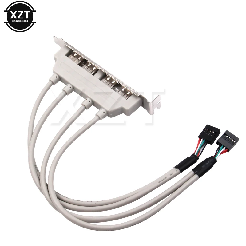 4 порта USB 2 0 до 9 контактов головка материнской платы кронштейн удлинительный